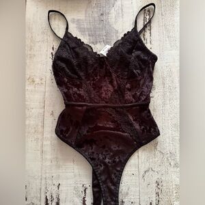 Black Velvet Bodysuit